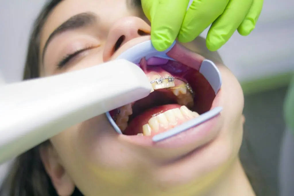 a person getting dental treatment