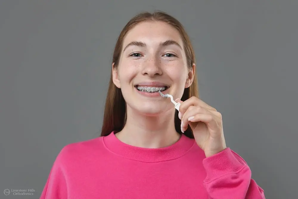 Metal braces for a straighter smile at Limestone Hills Orthodontics in Austin, TX, including benefits, costs, and care tips.